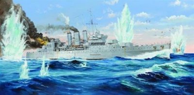 TRUMPETER Maquette bateau  HMS Cornwall au 0- 1/350 - Maquette de bate