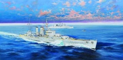 TRUMPETER Maquette bateau  HMS Exeter 0- 1/350 - Maquette de bateau