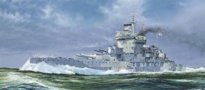 TRUMPETER Maquette bateau  HMS Warspite 1942- 1/700 - Maquette de bate