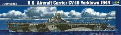TRUMPETER Maquette bateau  Porte-avions am&eacute;ricain CV-10 Yorktown 1944-