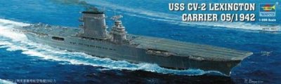 TRUMPETER Maquette bateau  US LEXINGTON CV-2- 1/350 - Maquette de bate