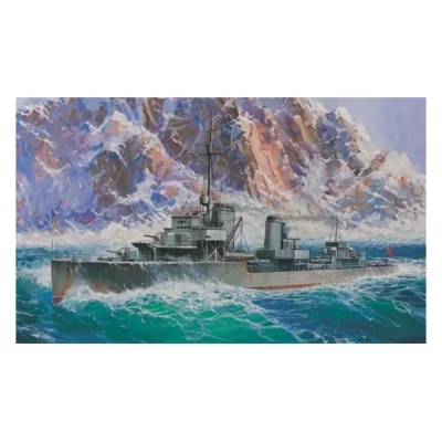 ZVEZDA Maquette bateau  Destroyer German Z-17- 1/350 - Maquette de bat