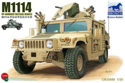BRONCO MODELS Maquette  M1114 : V&eacute;hicule Tactique surblind&eacute;- 1/35 - Ma