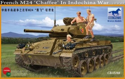 BRONCO MODELS Maquette  M24 Chaffeein French Indochina- 1/35 - Maquett