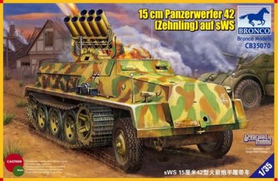 BRONCO MODELS Maquette  Panzerwerfer 42 de 15 cm (Zehnling) auf sWS (en