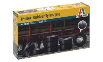 ITALERI Maquette camion  Trailer Tire (8x) - 1/24 - Maquette de camion