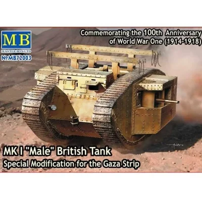 GENERIQUE Maquette char britannique mk. i male : bataille de gaza octobre 1917 master box 