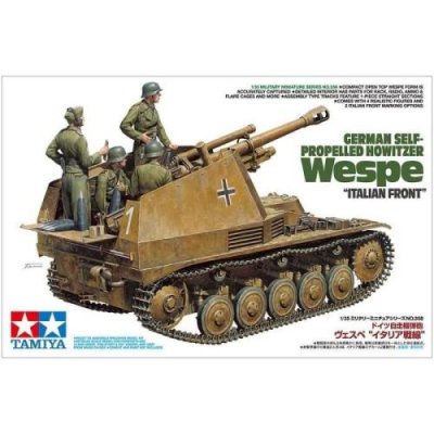 TAMIYA Maquette Char German Self-propelled Howitzer Wespe italian Front -