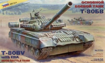 GSI CREOS Maquette Char Russe T-80bv-Zvezda