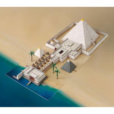 SCHREIBER BOGEN Maquette en carton : Pyramide et Vall&eacute;e du temple Schreiber-Bogen