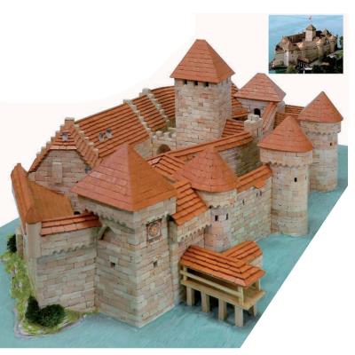 AEDES Maquette en c&eacute;ramique : ch&acirc;teau de chillon, veytaux, suisse 