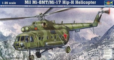 TRUMPETER Maquette h&eacute;licopt&egrave;re  MI-17 HIP-H- 1/35 - Maquette d'h&eacute;licop