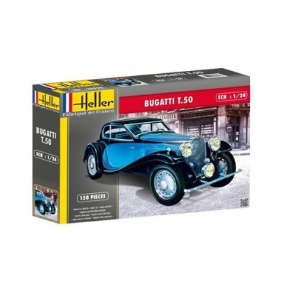 HELLER Maquette  bugatti t50- 1/24 - Maquette de voiture