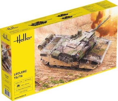 HELLER Maquette  Char Leclerc t5/t6 1/35 (Version 2023)- 1/35 - Maquet