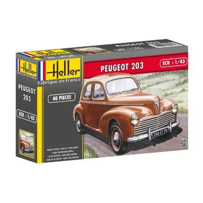 HELLER Maquette  peugeot 203 classic-1/43 - Maquette de voiture