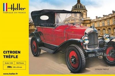 HELLER Maquette  STARTER KIT (Kit de d&eacute;marrage) Citroen Trefle- 1/24 -