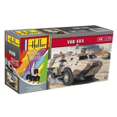 HELLER Maquette  STARTER KIT (Kit de d&eacute;marrage) VAB-1/72 - Maquette mil