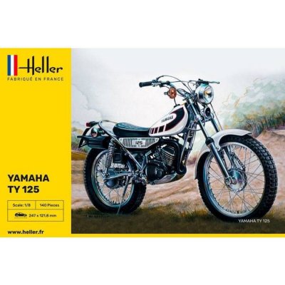 HELLER Maquette  Yamaha TY 125- 1/8 - Maquette de moto