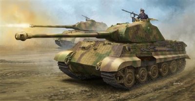 HOBBY BOSS Maquette  182 King Tiger (Zimmerit)- 1/35 - Maquette milita