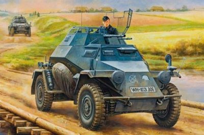  Maquette Hobby Boss 35043-Sd.Kfz.222 1/35- 1/35 - Maquette militaire