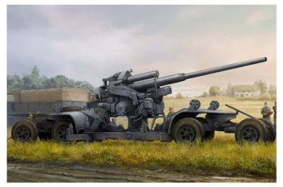HOBBYBOSS Maquette Hobby Boss Allemand 12.8cm FLAK 40- 1/35 - Maquette militair
