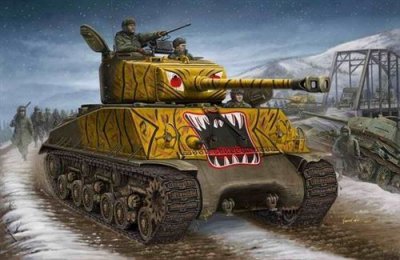 HOBBY BOSS Maquette  Char US M4A3E8- 1/48 - Maquette militaire