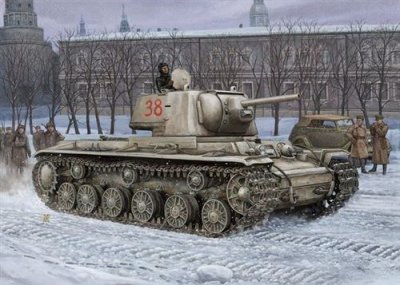 HOBBY BOSS Maquette  KV-1 russe l&eacute;ger- 1/48 - Maquette militaire