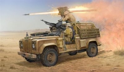 HOBBYBOSS Maquette Hobby Boss Land Rover WMIK with MILAN ATGM- 1/35 - Maquette