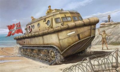 HOBBY BOSS Maquette  Land Wasser Schlepper (LWS) - 1/35 - Maquette mil