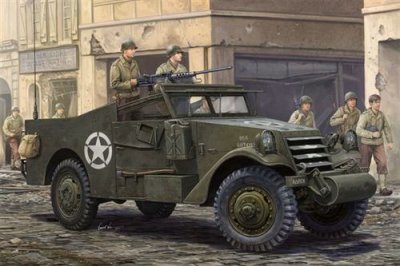 HOBBYBOSS Maquette Hobby Boss M3A1 White Scout Car Version tardive- 1/35 - Maq