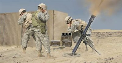 HOBBYBOSS Maquette Hobby Boss Mortier M252 1/3- 1/35 - Maquette militaire