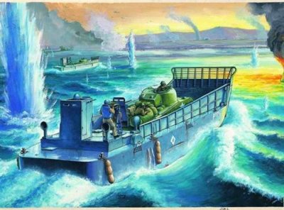 HOBBY BOSS Maquette  P&eacute;niche de d&eacute;barquement LCM III USN - 1/48 - Maqu