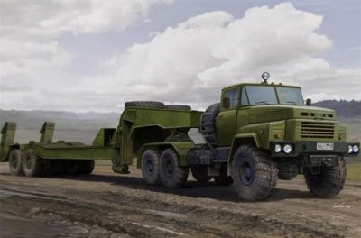  Maquette Hobby Boss Tracteur KraZ-260B avec MAZ / ChMZAP-5247G- 1/35