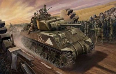 HOBBY BOSS Maquette  US M4A1 (mod&egrave;le interm&eacute;diaire) - 1/48 - Maquette