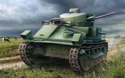 HOBBY BOSS Maquette  Vickers Medium Tank Mk.II- 1/35 - Maquette milita