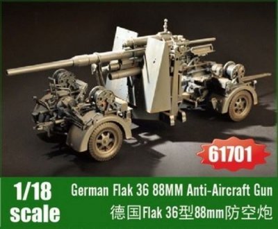 I LOVE KIT Maquette S Canon anti-a&eacute;rien allemand Flak 36 88MM- 1/18 -