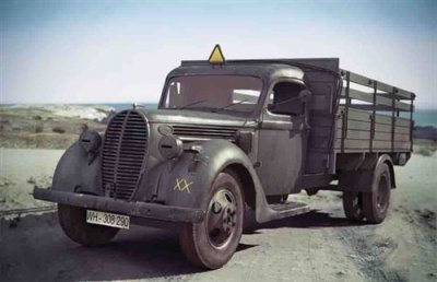 ICM Maquette  G917T (1939 production), German Army Truck- 1/35 - Maque