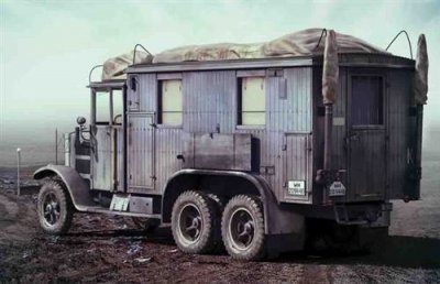 ICM Maquette  Krupp L3H163 Kfz.72 camion radio allemand de la 2&egrave;me GM-