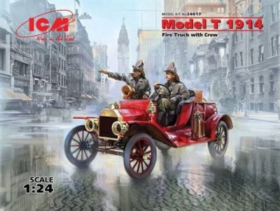 ICM Maquette  Model T 1914 Fire Truck with Crew The set includes Model