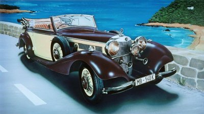 ITALERI Maquette  Mercedes-Benz 540K- 1/24 - Maquette de voiture