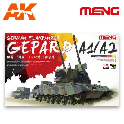 MENG Maquette  Model German Flakpanzer Gepard A1 / A2- 1/35 - Maquette