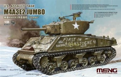 MENG Maquette  Model USAssault Tank M4A3E2 Jumbo- 1/35 - Maquette mili