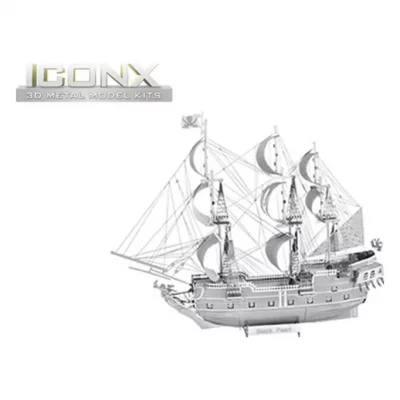 METAL EARTH Maquette m&eacute;tal  ICONX - BATEAU PIRATE LA PERLE NOIRE- - Maq