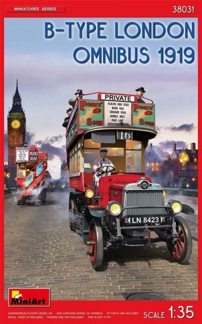  Maquette Mini Art Omnibus de type B de Londres (1919)- 1/35 - Maquett