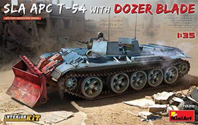 MINI ART Maquette  SLA APC T-54 avec lame de bulldozer. Kit int&eacute;rieur-