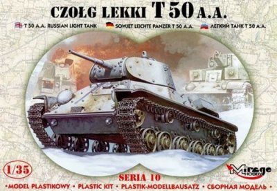 MIRAGE HOBBY Maquette  Leichter Panzer T 50 AA mit Foto&auml;tzteilen- 1/35