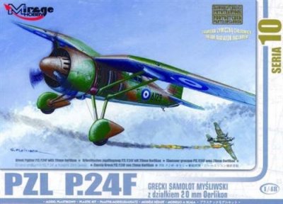MIRAGE HOBBY Maquette  PZL P.24 A propos de Luftwaffe avec de la r&eacute;sine