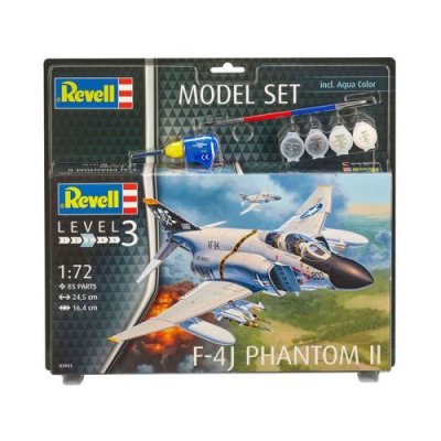 REVELL MODEL SET Maquette  F-4J Phantom II-1/72 - Maquette d'avion