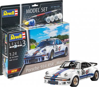 REVELL Maquette  Model Set Porsche 934 RSR"Martin + Kit peinture- 1/24