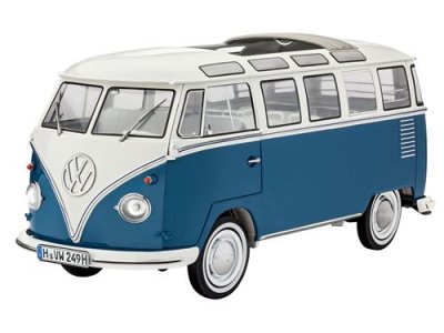 REVELL Maquette  VW Type 2 T1 Samba Bus NEW TOOLING- 1/16 - Maquette d